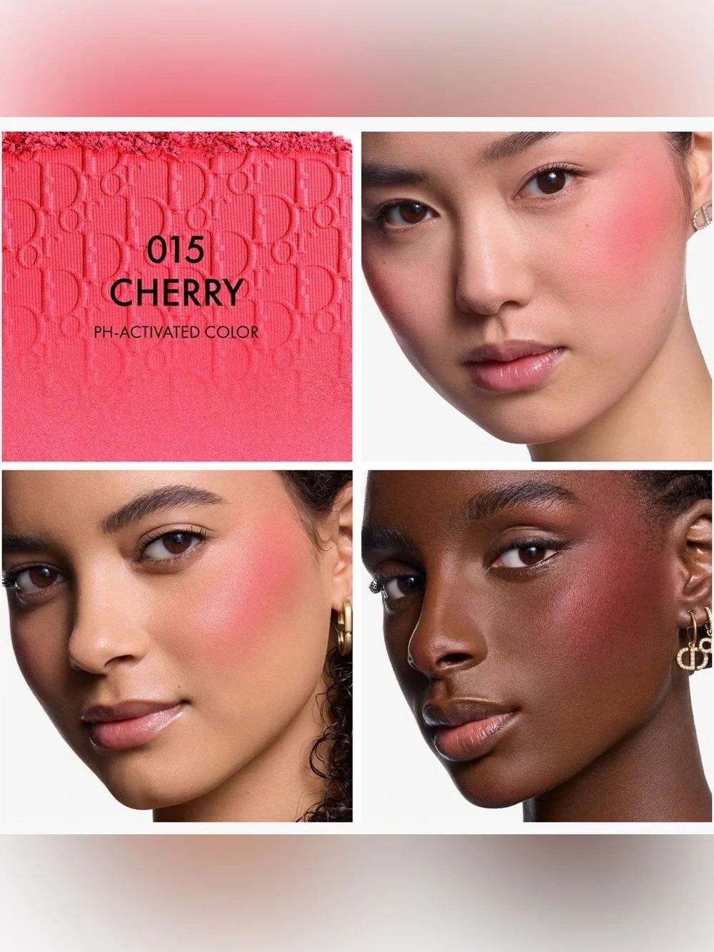 Limited Edition Dior Butterfly Gift Set - Rosy Glow Blush 015 Cherry & Case